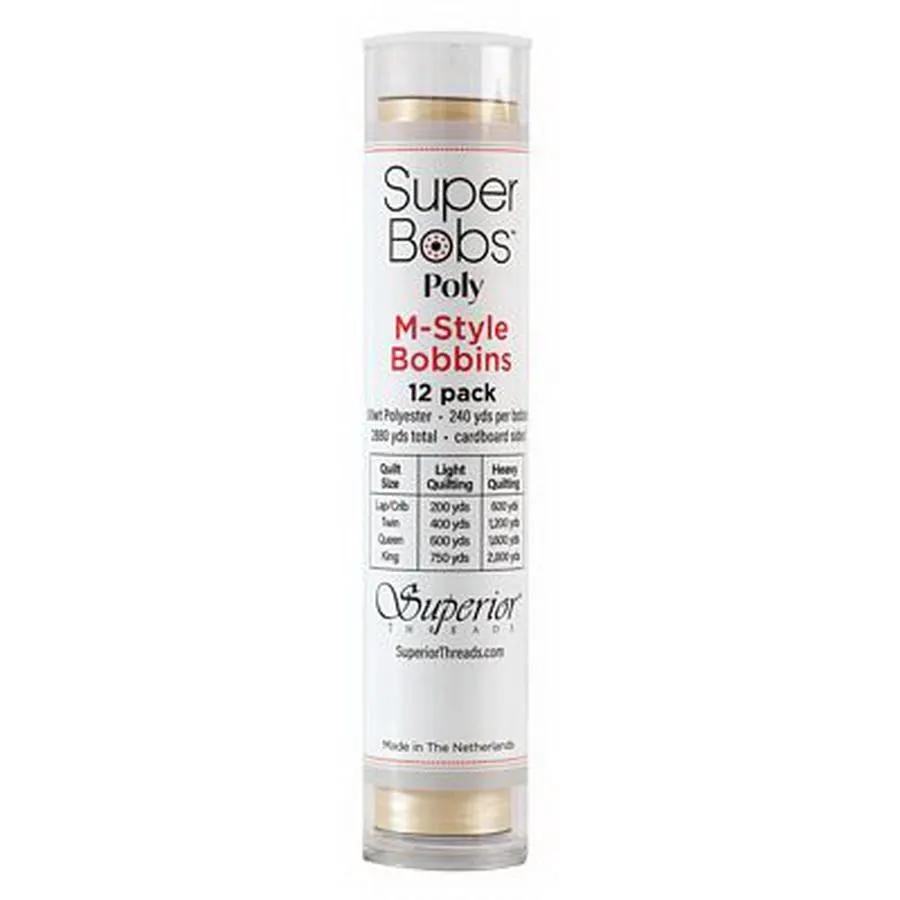 Super Bobs Poly 12pk M - Style - Cream - Sewingmachinesplus.com