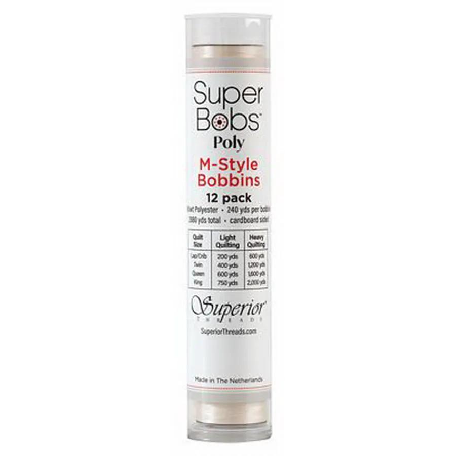 Super Bobs Poly 12pk M - Style - Off White - Sewingmachinesplus.com