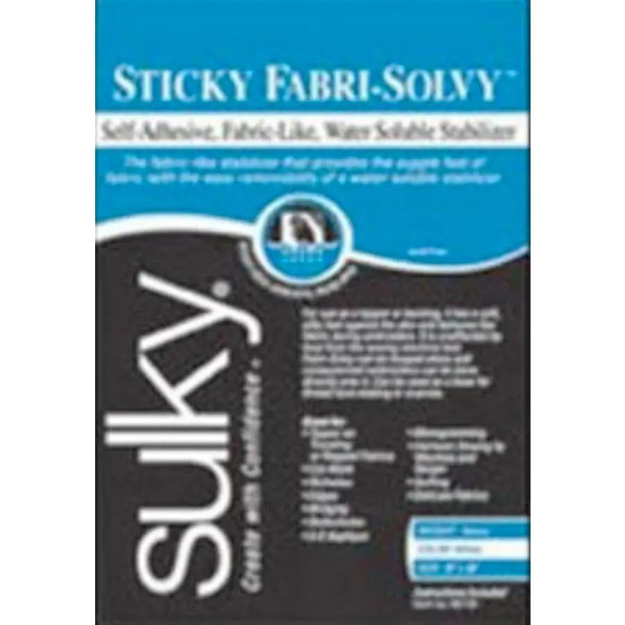 Sticky Fabri - Solvy 12 Sheets - Sewingmachinesplus.com