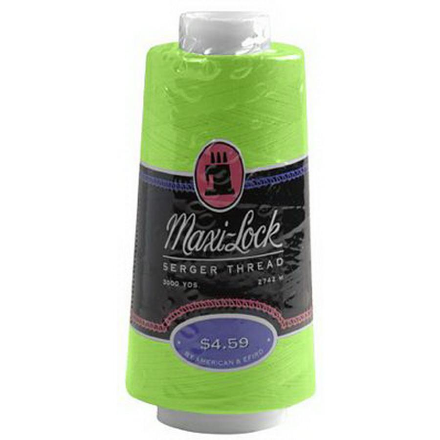 ML Serger Thread 3000yd NEON GREEN - Sewingmachinesplus.com