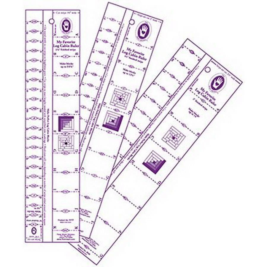 Log Cabin Ruler 1in & 2in