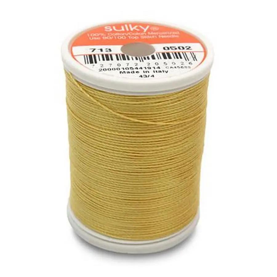 Cotton Thread 12wt 330yd 3ct CORNSILK - Sewingmachinesplus.com