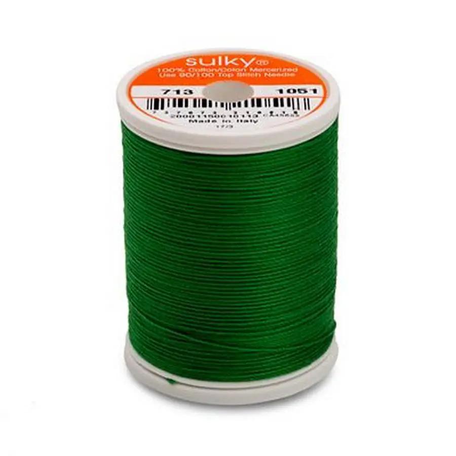 Cotton Thread 12wt 330yd 3 Count CHRISTMAS GREEN - Sewingmachinesplus.com