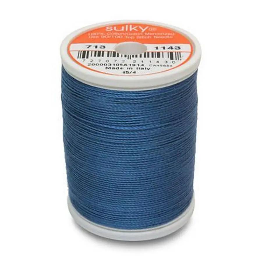 Cotton Thread 12wt 330yd 3ct TRUE BLUE - Sewingmachinesplus.com