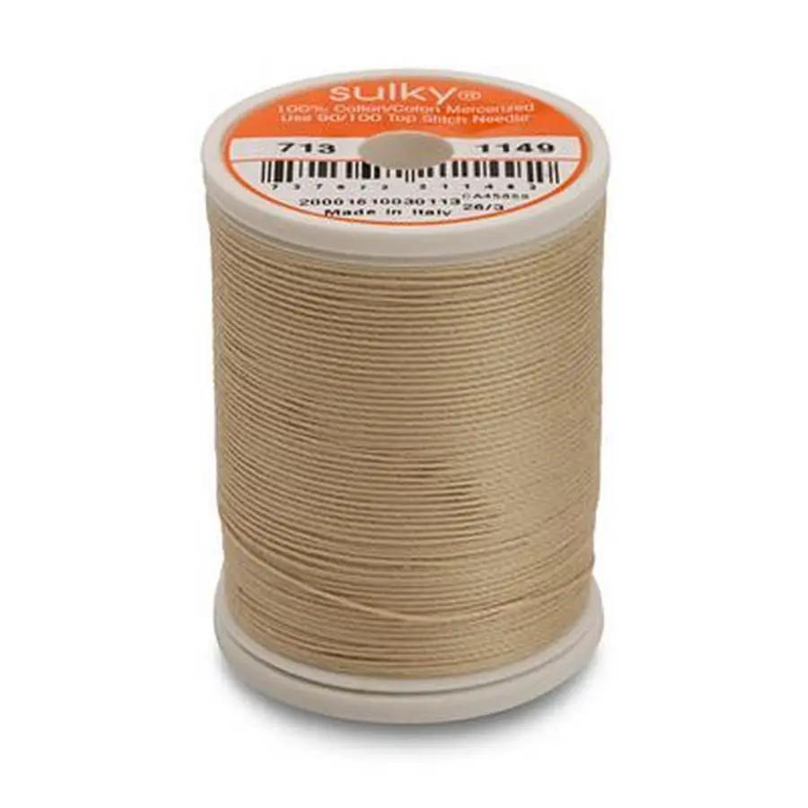Cotton Thread 12wt 330yd 3ct DEEP ECRU - Sewingmachinesplus.com