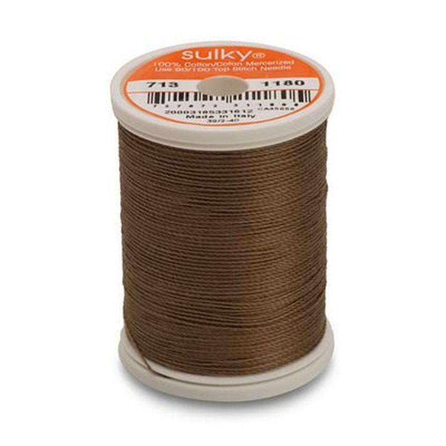Cotton Thread 12wt 330yd 3 Count MEDIUM TAUPE - Sewingmachinesplus.com