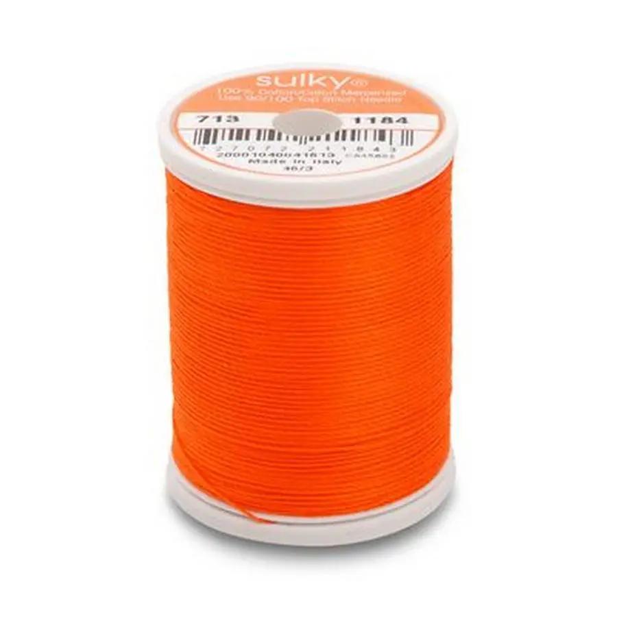 Cotton Thread 12wt 330yd 3 Count ORANGE RED - Sewingmachinesplus.com
