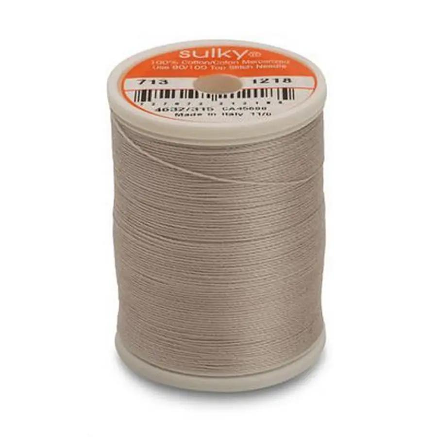 Cotton Thread 12wt 330yd 3ct SILVER GRAY - Sewingmachinesplus.com