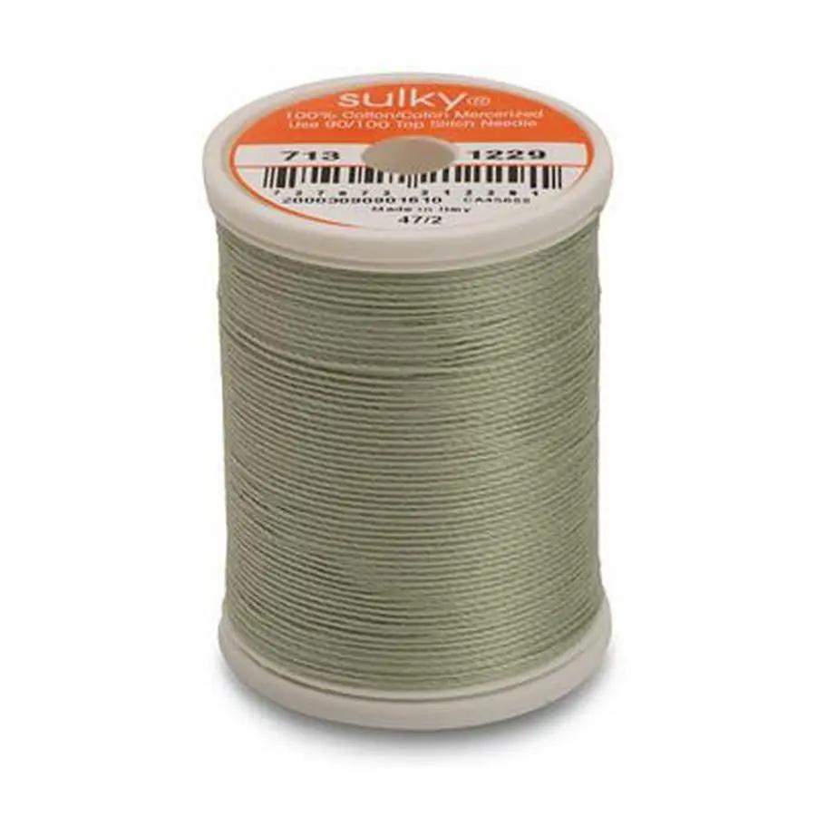 Cotton Thread 12wt 330yd 3ct LIGHT PUTTY - Sewingmachinesplus.com