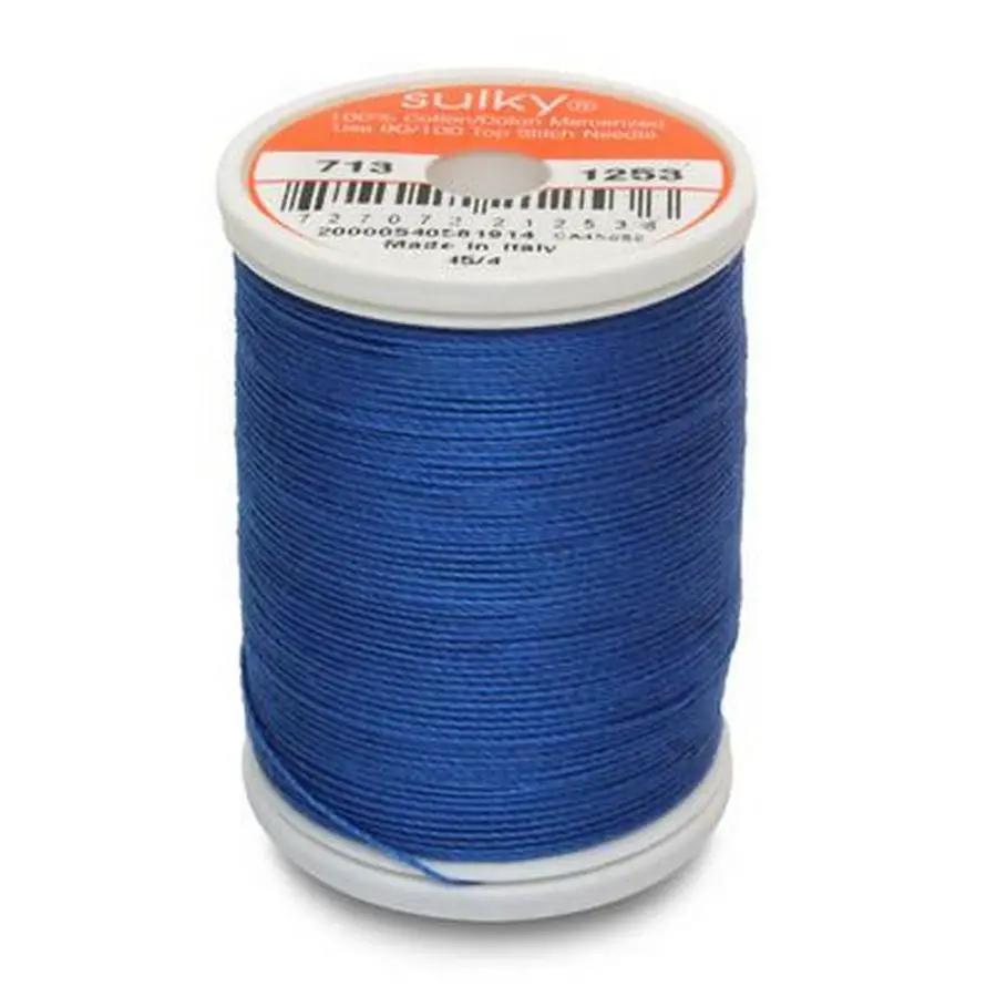 Cotton Thread 12wt 330yd 3ct DARK SAPPHIRE - Sewingmachinesplus.com