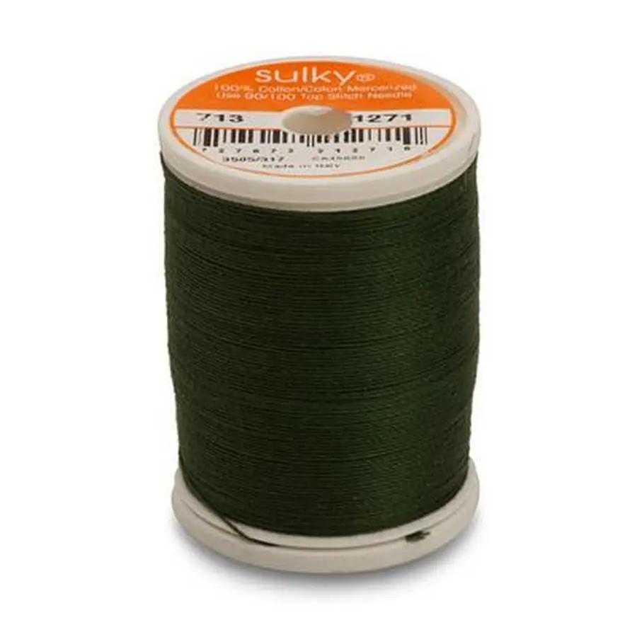 Cotton Thread 12wt 330yd 3 Count EVERGREEN - Sewingmachinesplus.com