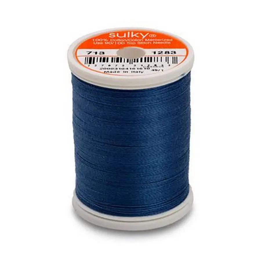 Cotton Thread 12wt 330yd 3ct SLATE GRAY - Sewingmachinesplus.com