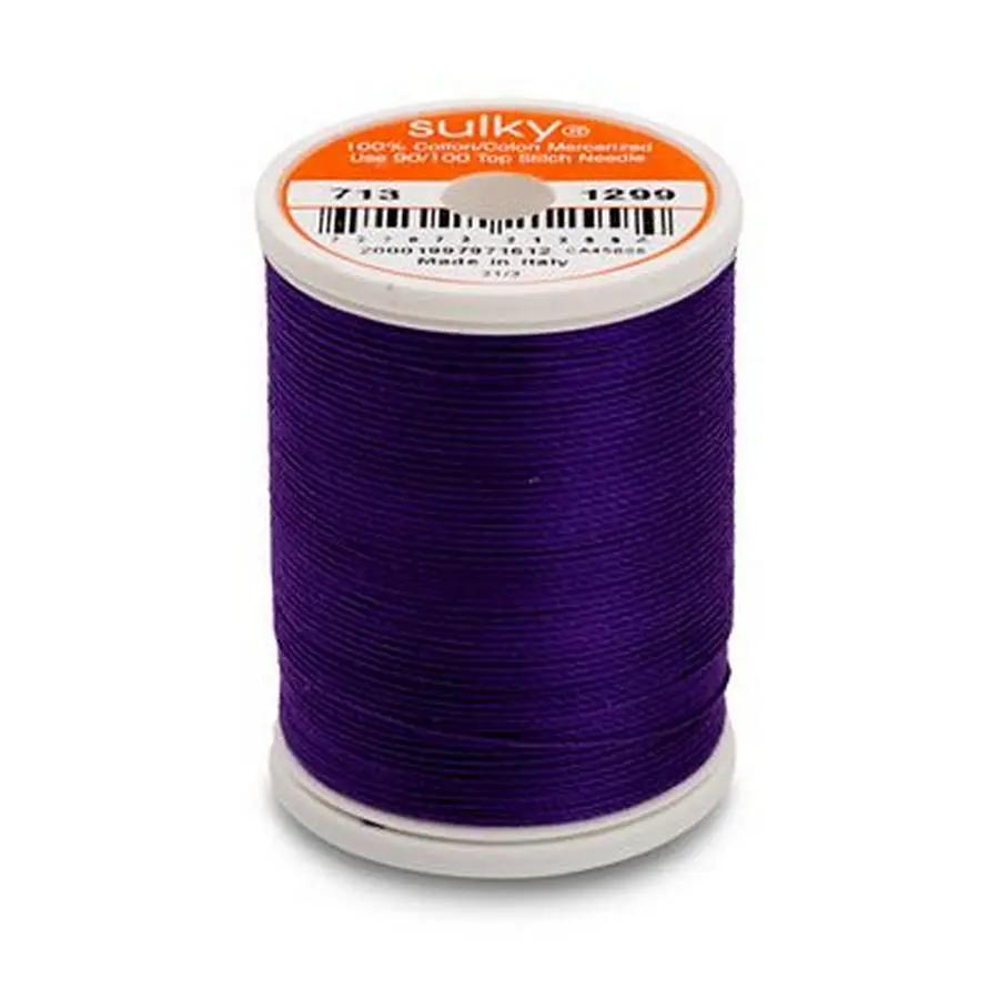 Cotton Thread 12wt 330yd 3ct PURPLE SHADOW - Sewingmachinesplus.com