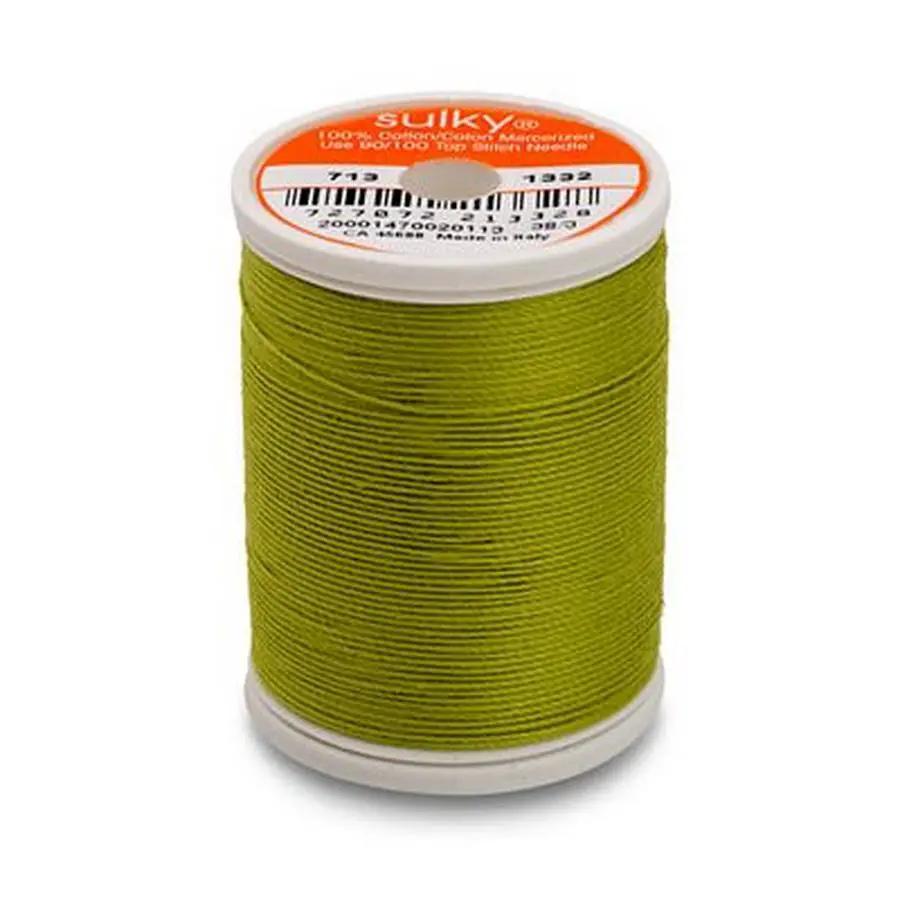 Cotton Thread 12wt 330yd 3ct DEEP CHARTREUSE - Sewingmachinesplus.com