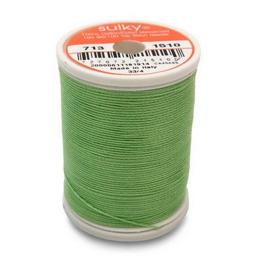 Cotton Thread 12wt 330yd 3 Count LIME GREEN - Sewingmachinesplus.com