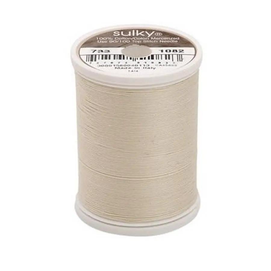 Cotton Thread 30wt 500yd 3ct ECRU - Sewingmachinesplus.com