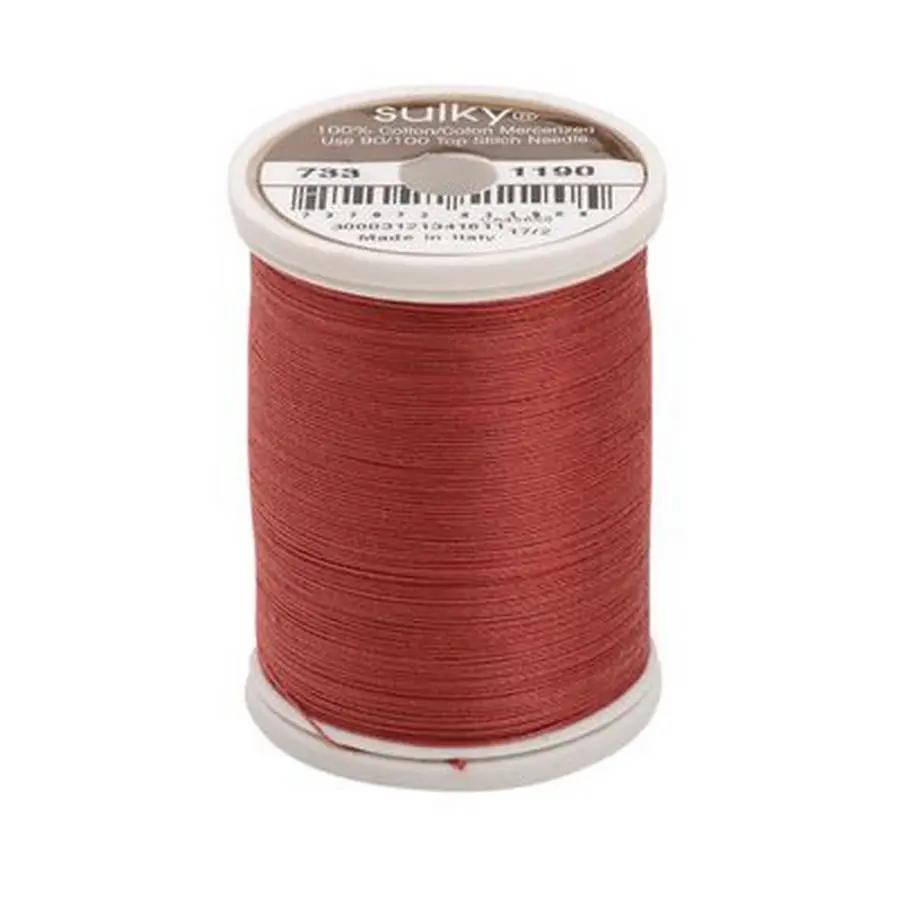 Cotton Thread 30wt 500yd 3ct MEDIUM BURGUNDY - Sewingmachinesplus.com