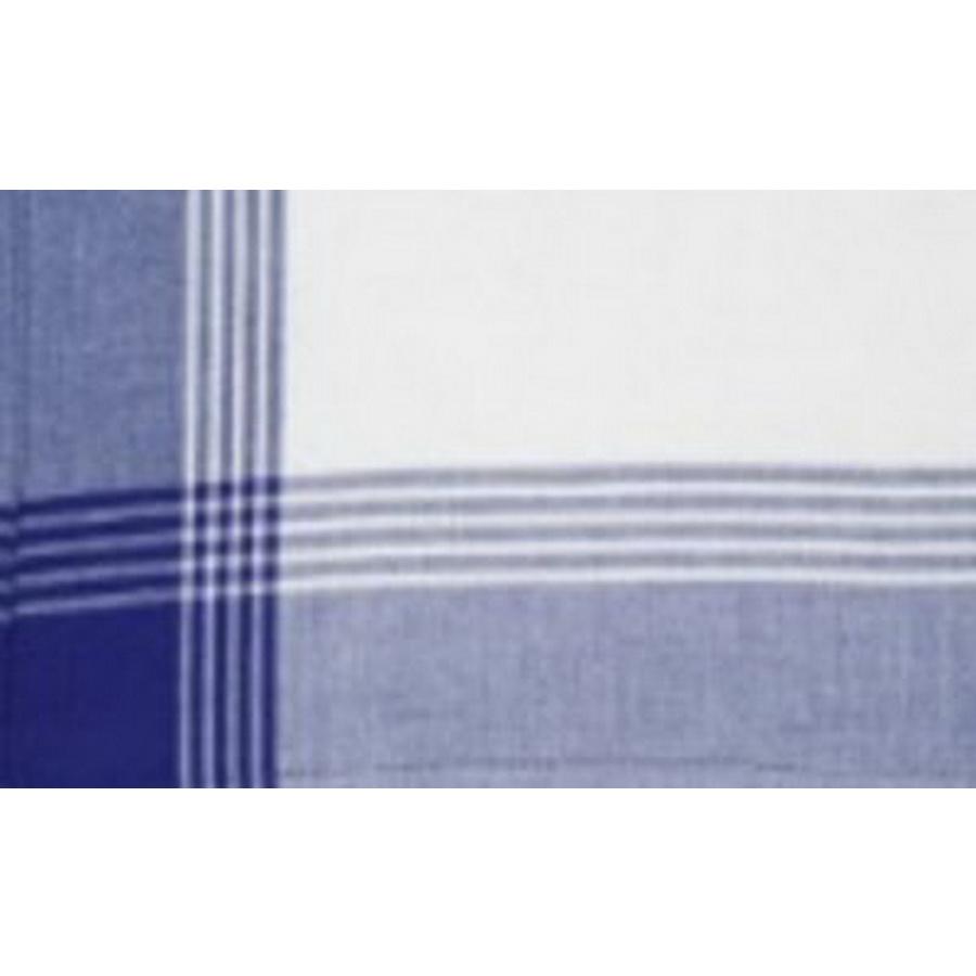 Dunroven House Blue Tea Towel McLeod White Background 6/pkg (Box of 6) - Sewingmachinesplus.com