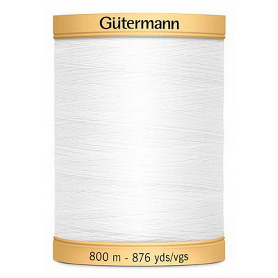 Cotton 50 800m 876yd Solid 3ct - White - Sewingmachinesplus.com