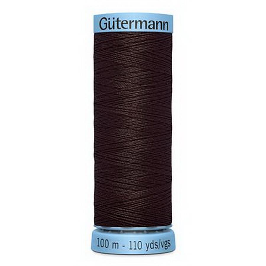 Pure Silk Thread 100m 3ct - Dark Brown - Sewingmachinesplus.com