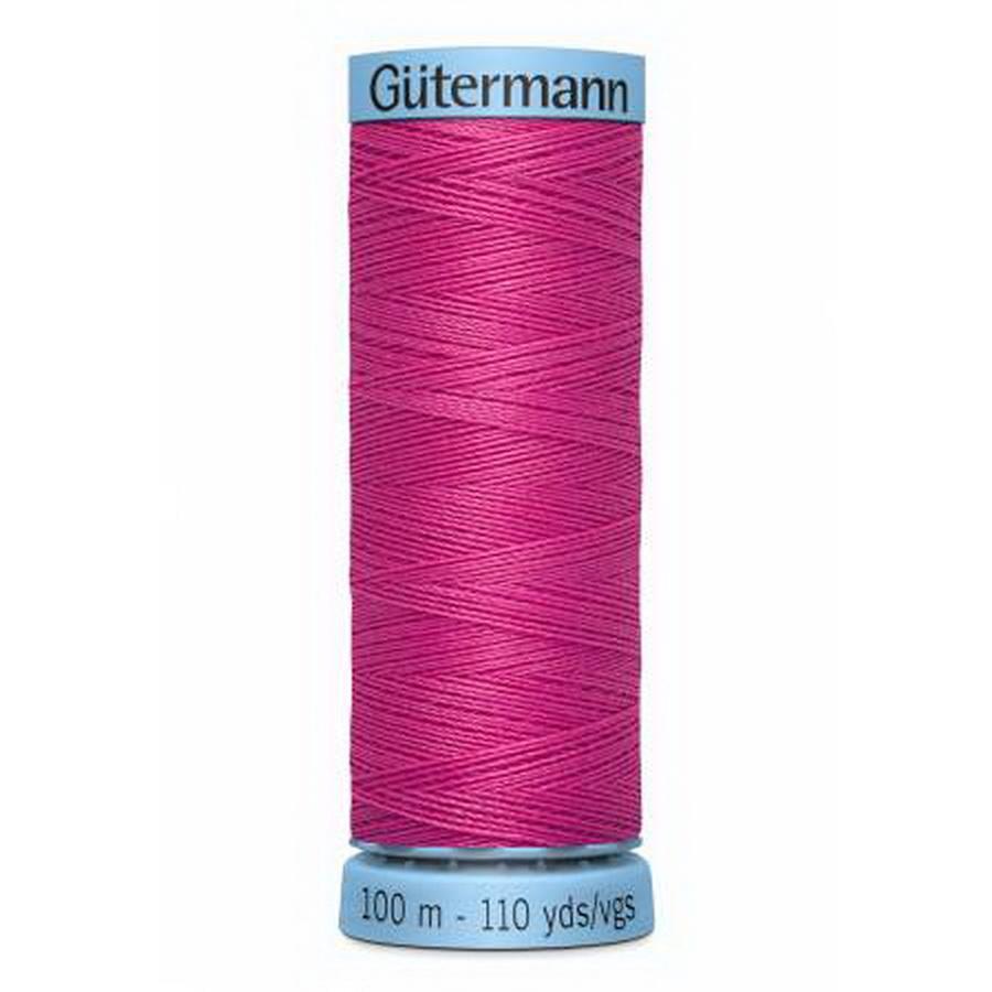 Pure Silk Thread 100m 3ct - Bright Pink - Sewingmachinesplus.com