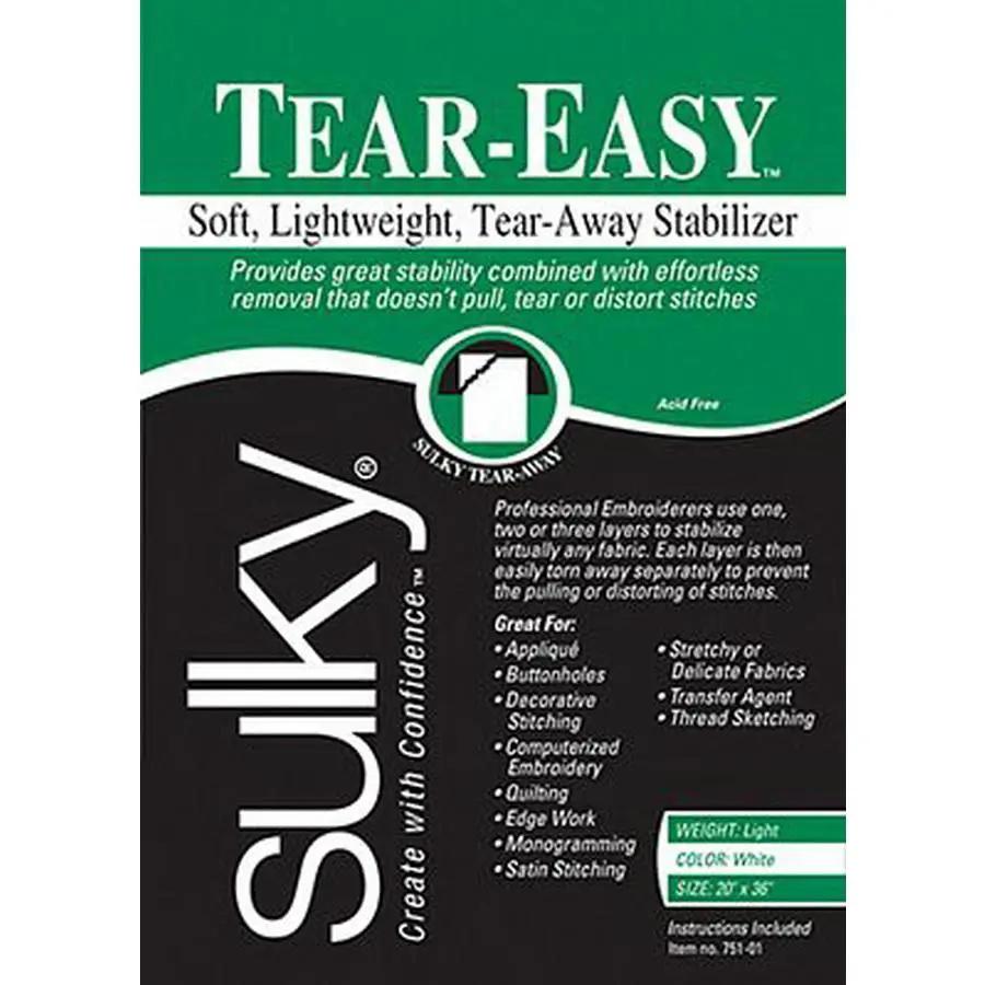 Tear - Easy Sulky 1yd x 20in - Sewingmachinesplus.com