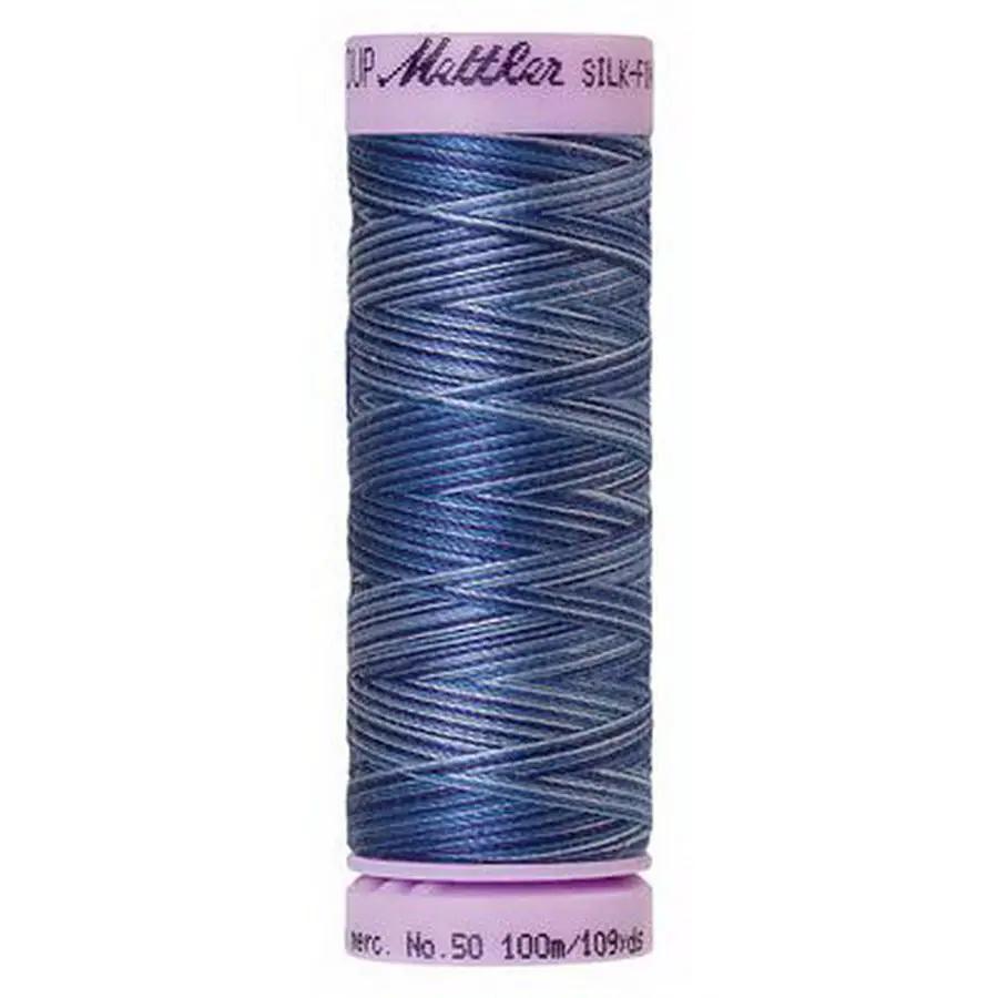 Silk Finish Cotton Multi 100m 5ct EVENING BLUE BOX05 - Sewingmachinesplus.com