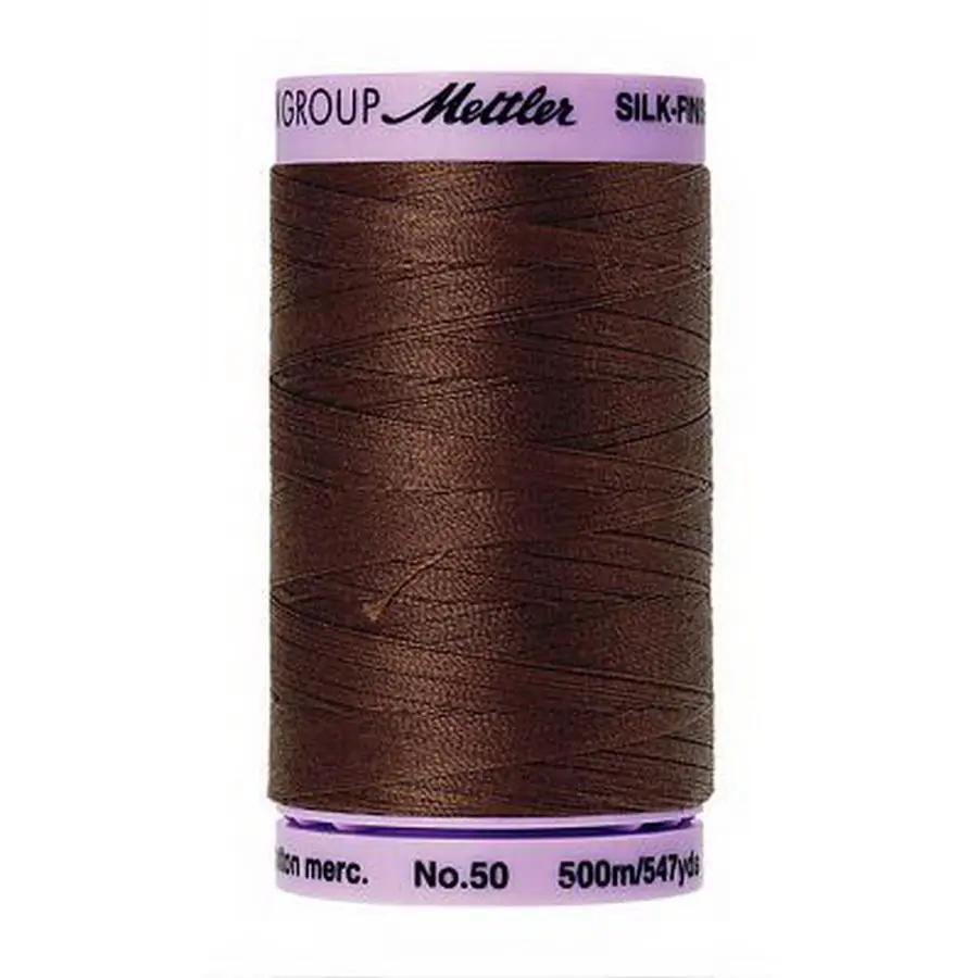 Silk Finish Cotton 50wt 500m (Box of 5) FRIAR BROWN - Sewingmachinesplus.com