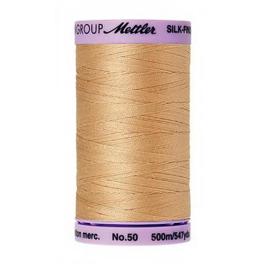 Silk Finish Cotton 50wt 500m (Box of 5) OAT STRAW - Sewingmachinesplus.com