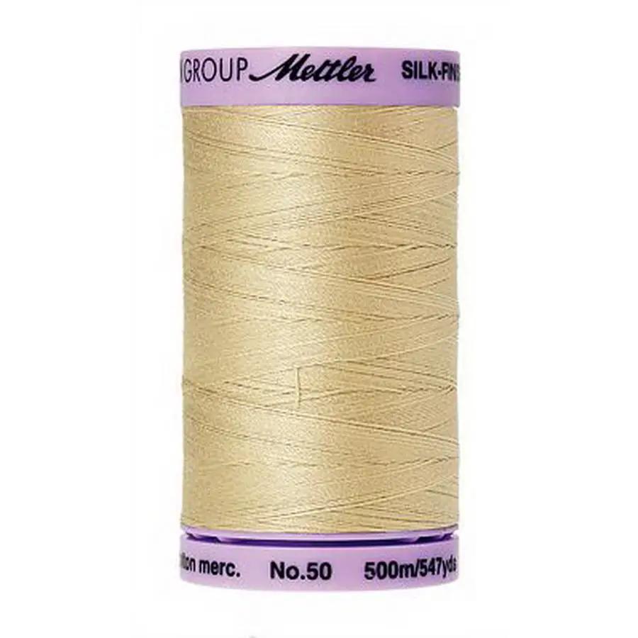 Silk Finish Cotton 50wt 500m 5ct IVORY BOX05 - Sewingmachinesplus.com