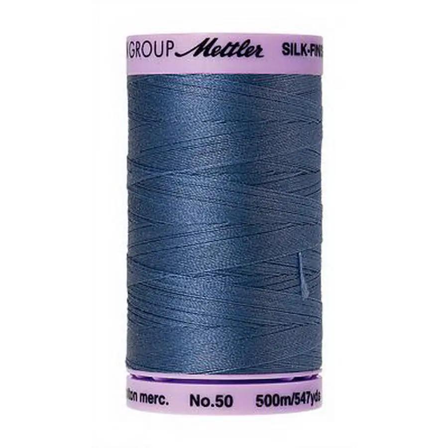 Silk Finish Cotton 50wt 500m (Box of 5) SMOKEY BLUE - Sewingmachinesplus.com