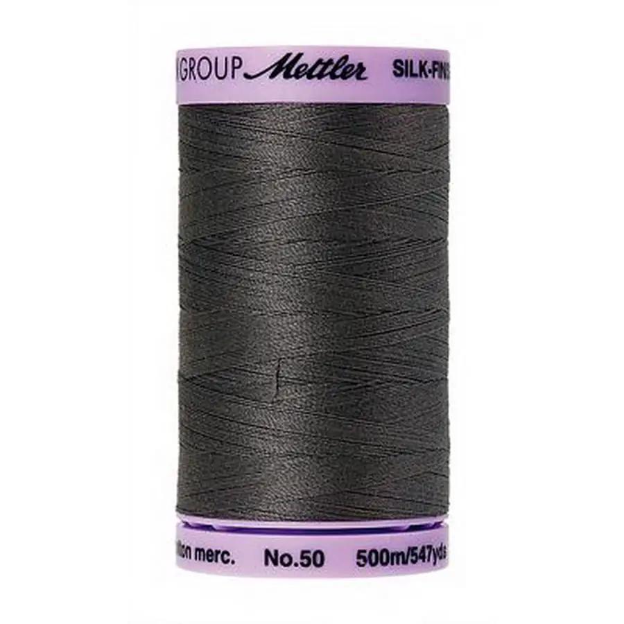Silk Finish Cotton 50wt 500m 5ct DARK CHARCOAL BOX05 - Sewingmachinesplus.com