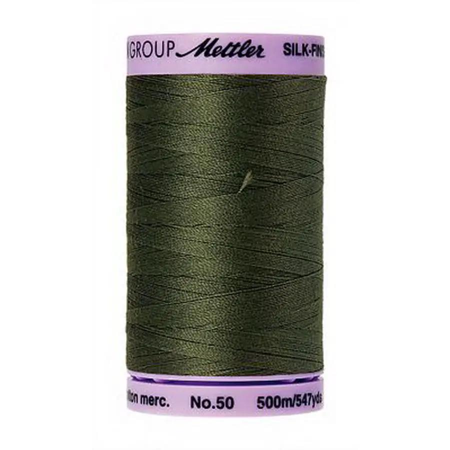 Silk Finish Cotton 50wt 500m (Box of 5) BURNT OLIVE - Sewingmachinesplus.com
