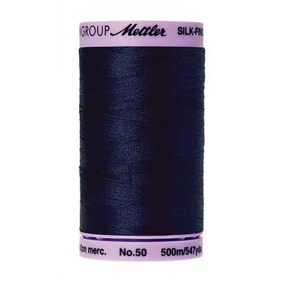 Silk Finish Cotton 50wt 500m 5ct NAVY BOX05 - Sewingmachinesplus.com