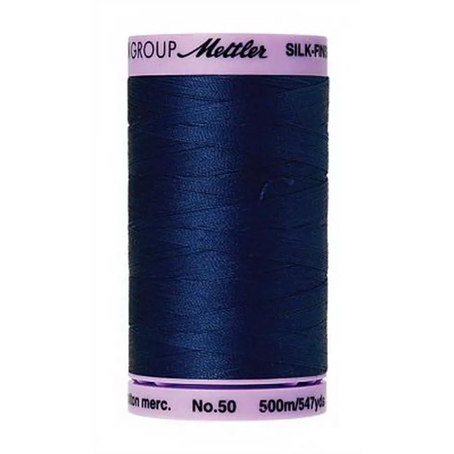Silk Finish Cotton 50wt 500m (Box of 5) IMPERIAL BLUE - Sewingmachinesplus.com