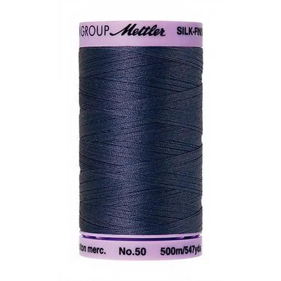 Silk Finish Cotton 50wt 500m (Box of 5) TRUE NAVY - Sewingmachinesplus.com