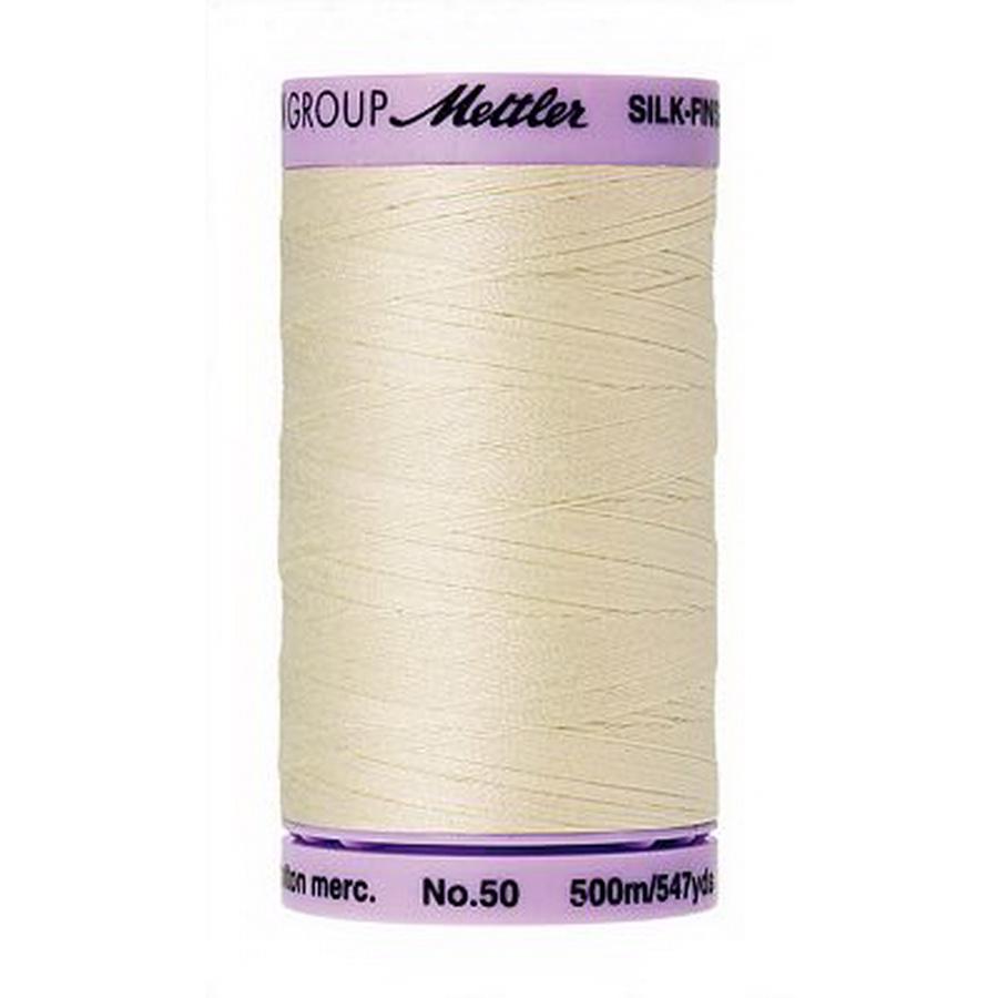 Silk Finish Cotton 50wt 500m (Box of 5) ANTIQUE WHITE - Sewingmachinesplus.com