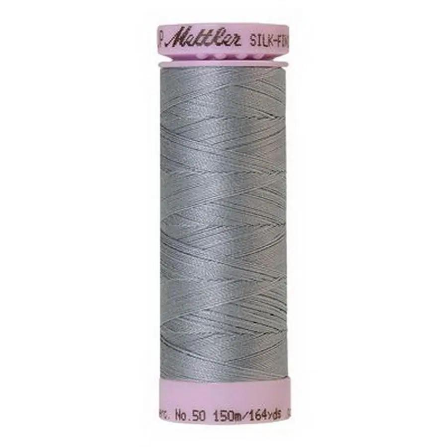 Silk Finish Cotton 50wt 150m (Box of 5) ASH BLUE - Sewingmachinesplus.com