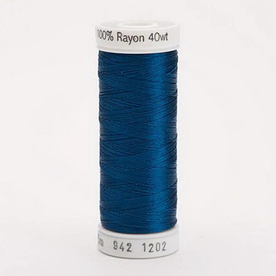 Rayon Thread 40wt 250yd 3ct DEEP TURQUOISE - Sewingmachinesplus.com