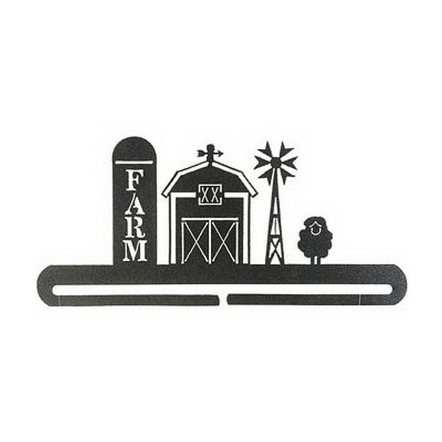 12 in Barn and Silo Split Bottom Charcoal