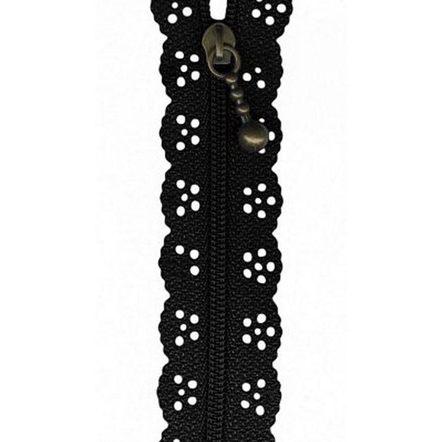 12in Lacie Zipper - Black