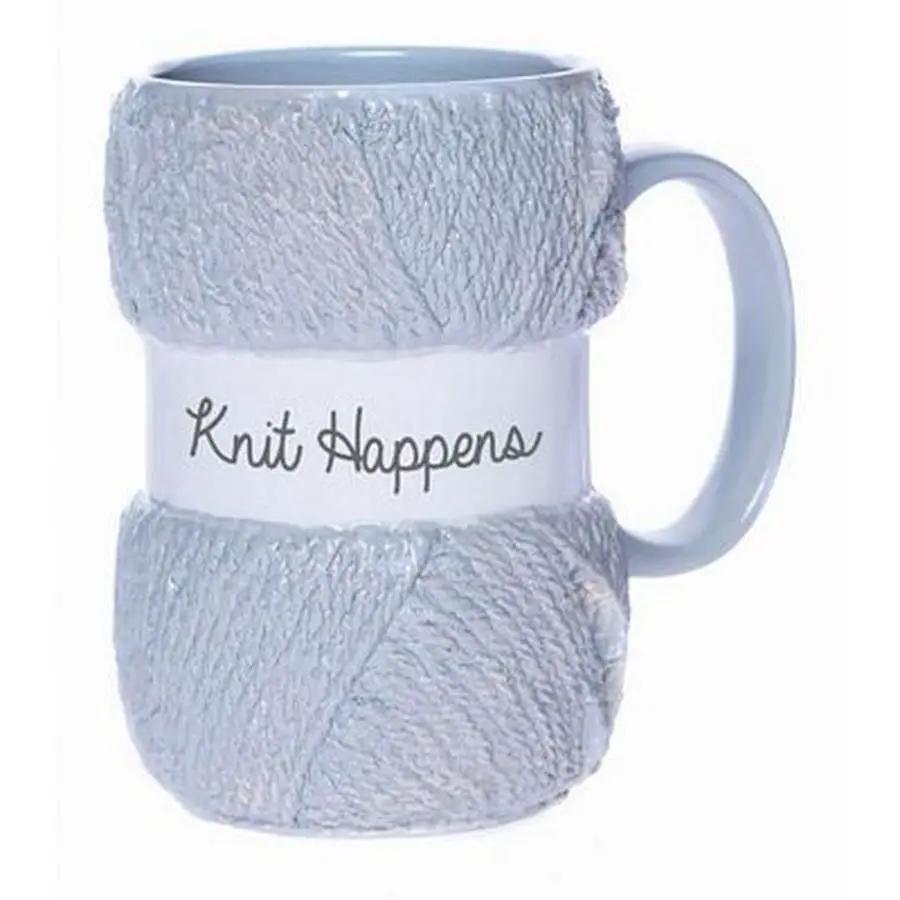 Knitting Mugs - Knit Happens - Sewingmachinesplus.com