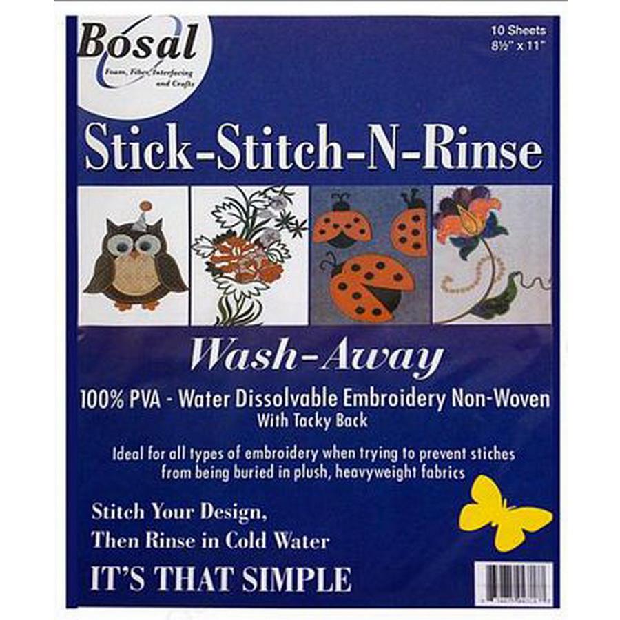 Stick, Stitch & Rinse 8.5"x11" - Sewingmachinesplus.com