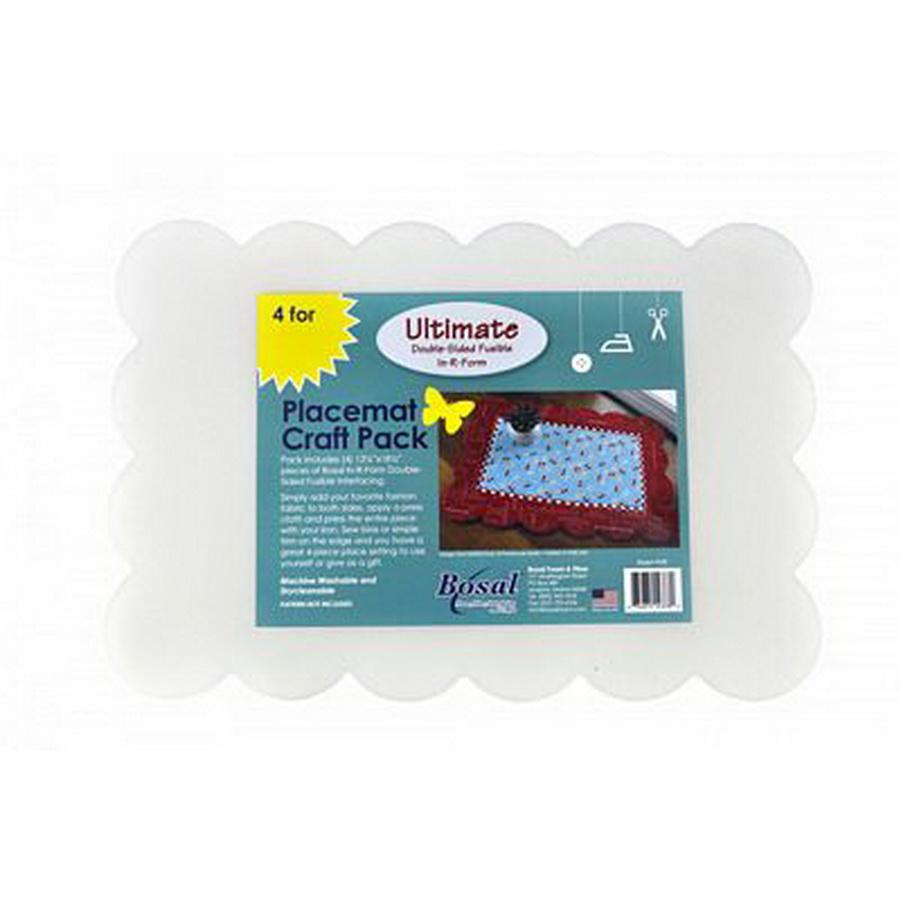 Placemat Scalloped Rect DBLSD