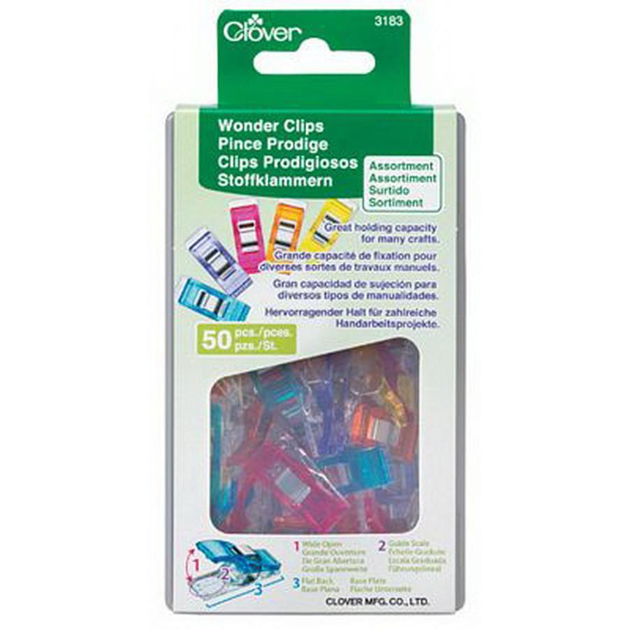 Wonder Clips Asst Colors 50 pc - Sewingmachinesplus.com