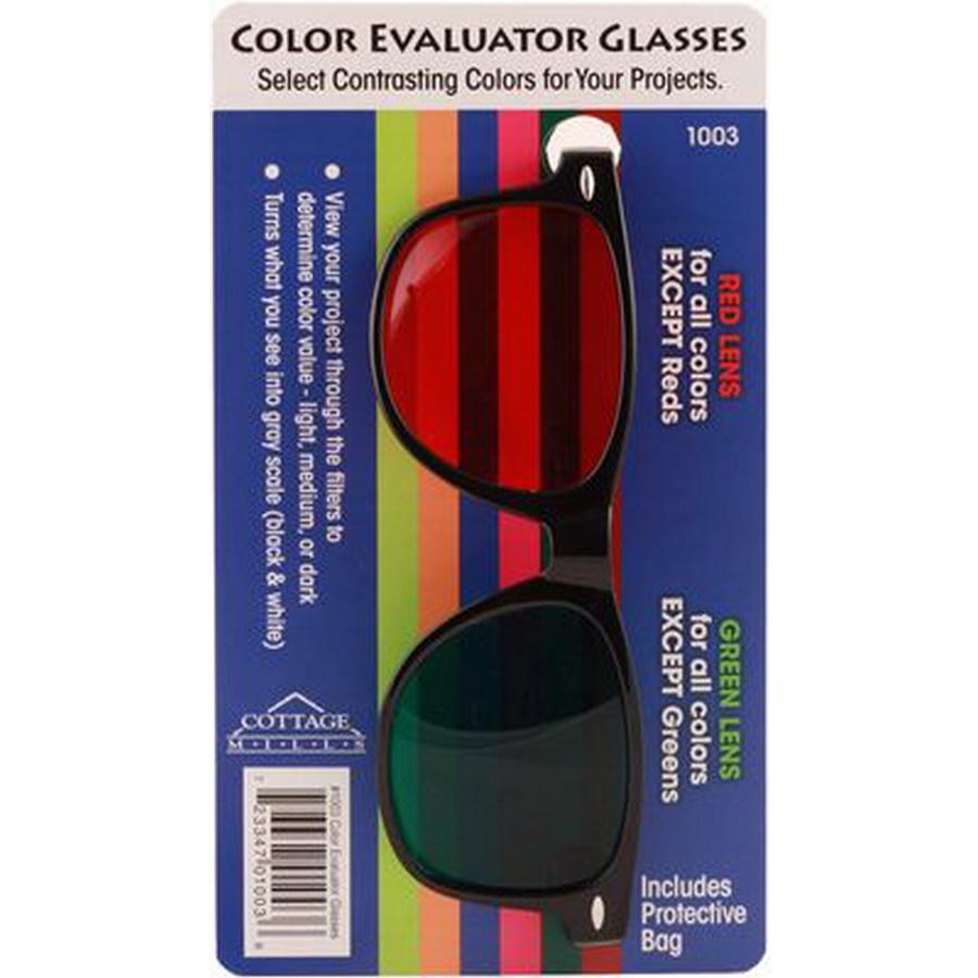 Color Evaluator Glasses (Red and Green Lenses) - Sewingmachinesplus.com