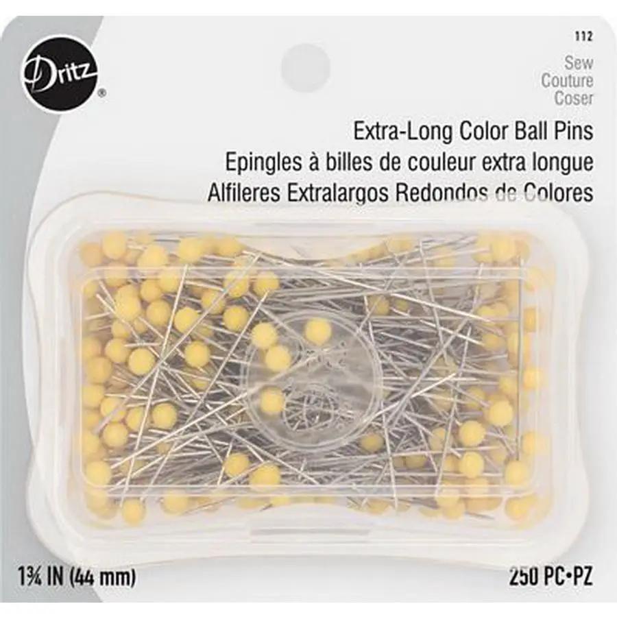 Dritz X - Long Color Ball Pins sz28 3/ (Box of 3) - Sewingmachinesplus.com