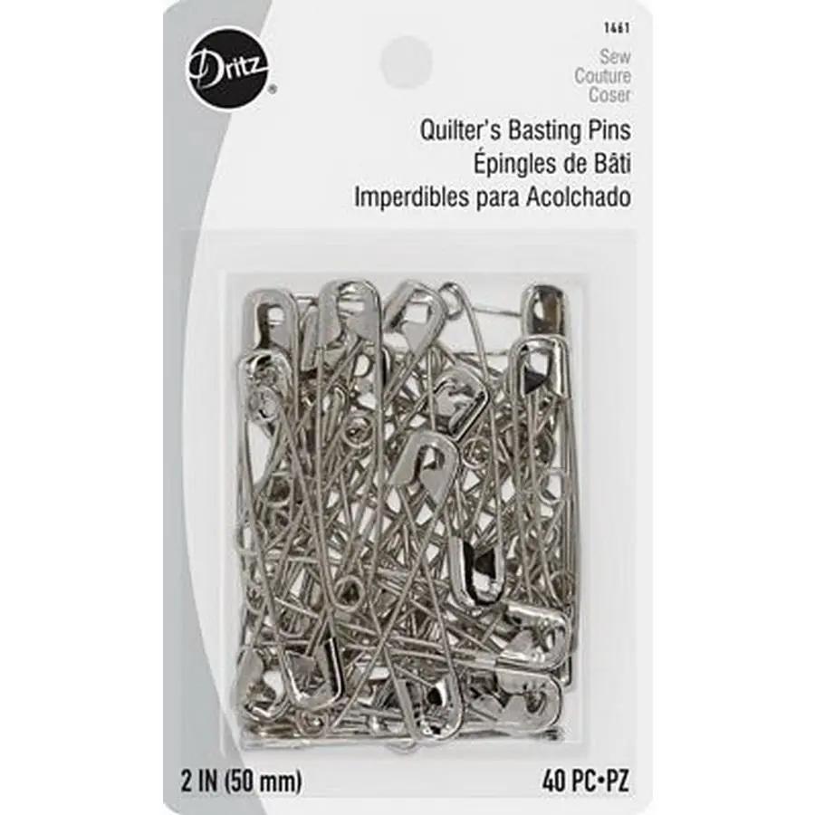Dritz Quilters Safety Pins Sz3 40ct (Box of 6) - Sewingmachinesplus.com