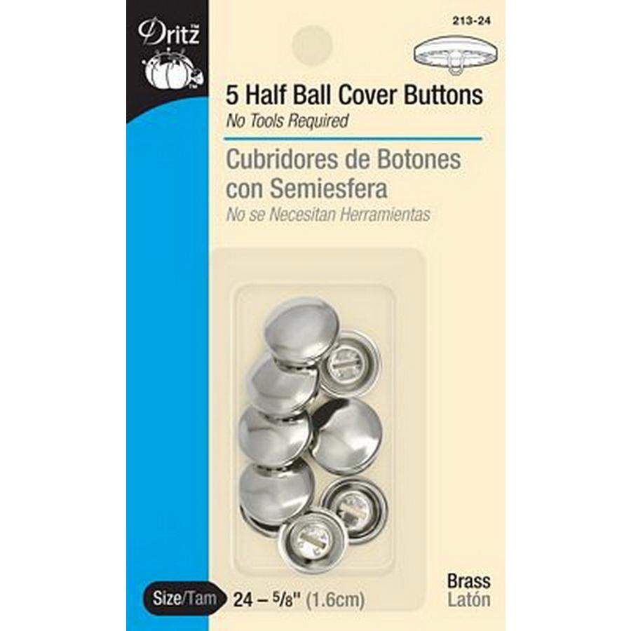 Dritz Half Ball Cover Buttons size24 (Box of 3) - Sewingmachinesplus.com