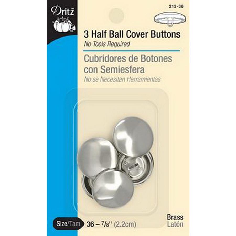 Half Ball Cover Buttons size36 BOX03 - Sewingmachinesplus.com
